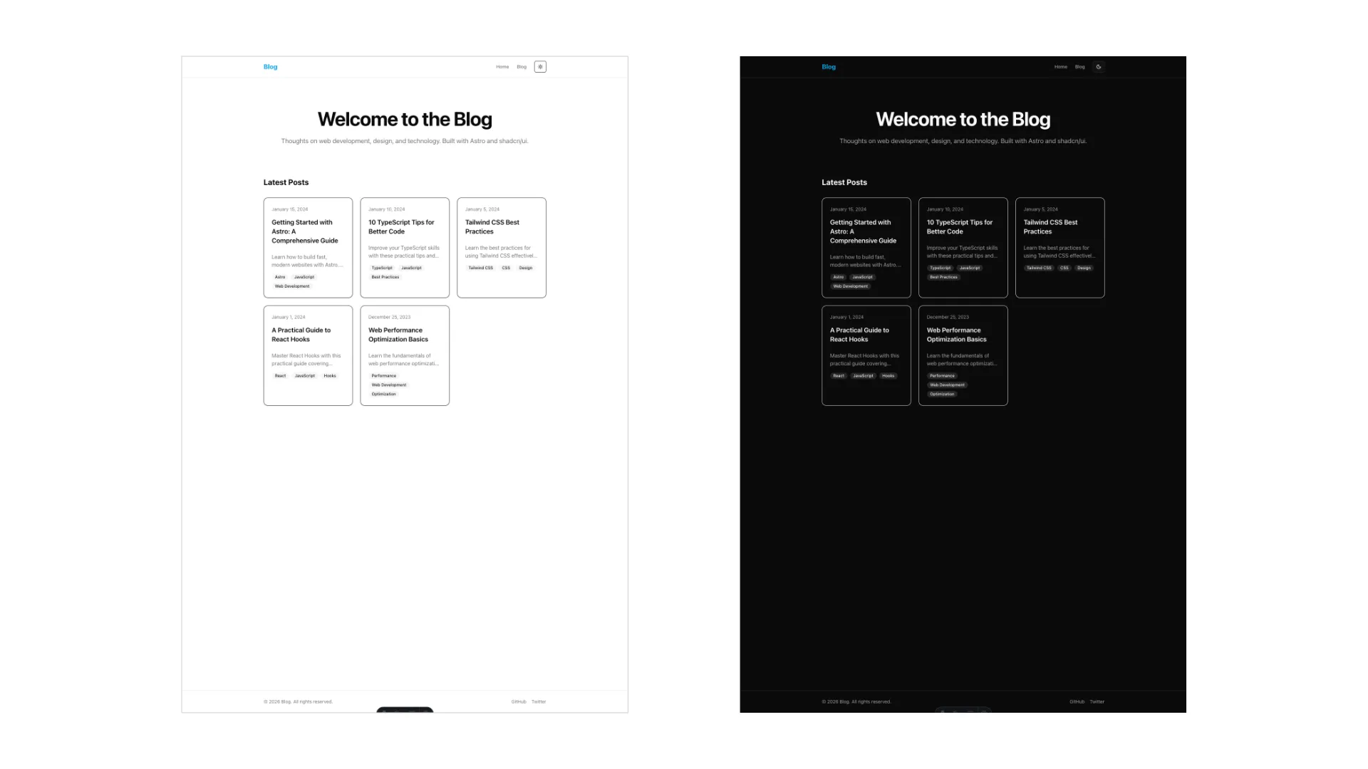 Claude Code が生成したトップページ