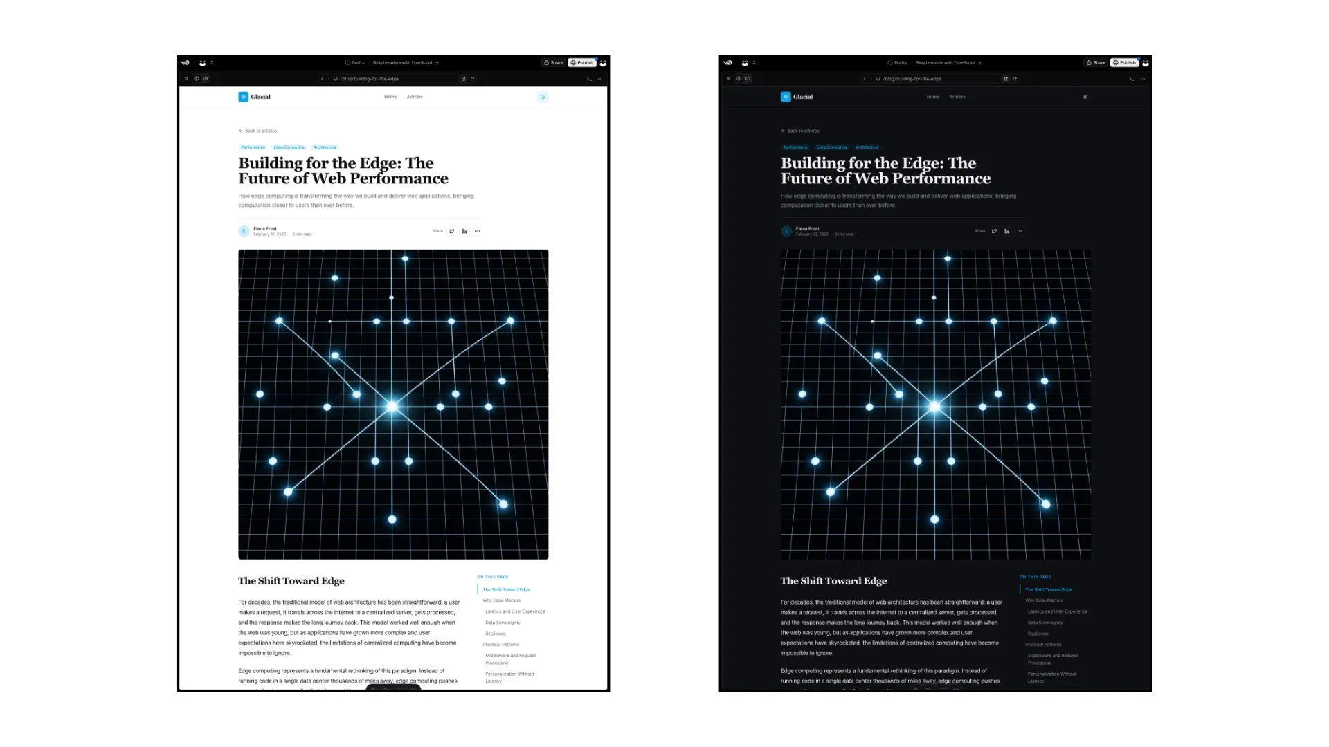 v0 が生成した記事詳細ページ